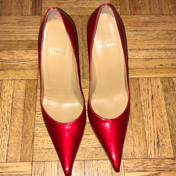 🔥Stuart Weitzman Red🔥Heels size 6.5! Must have! - Picture 2 of 11